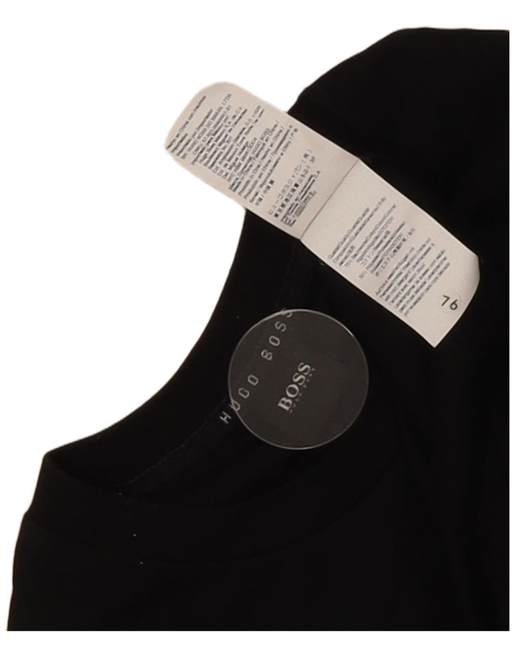 Hanorac grafic pentru bărbați Hugo Boss Pulover mic, negru, bumbac