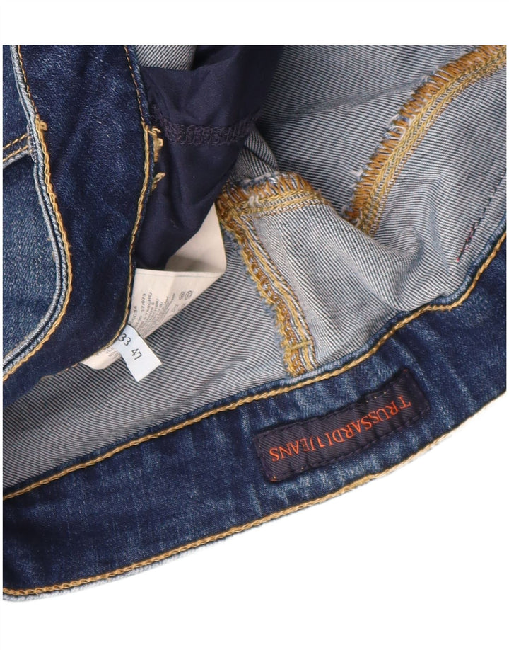 Trussardi blugi subțiri pentru femei W33 L27 bumbac albastru