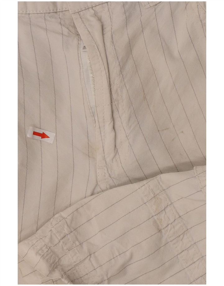 Pantaloni scurți cargo Guess pentru bărbați W31, bumbac cu dungi alb medii
