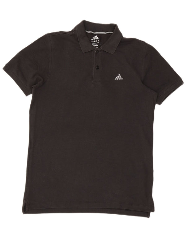Tricou polo Adidas Clima 365 pentru bărbați, bumbac mediu negru