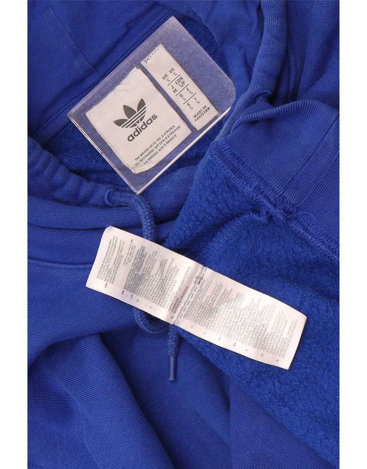 Pulover Adidas pentru bărbați din bumbac mic albastru
