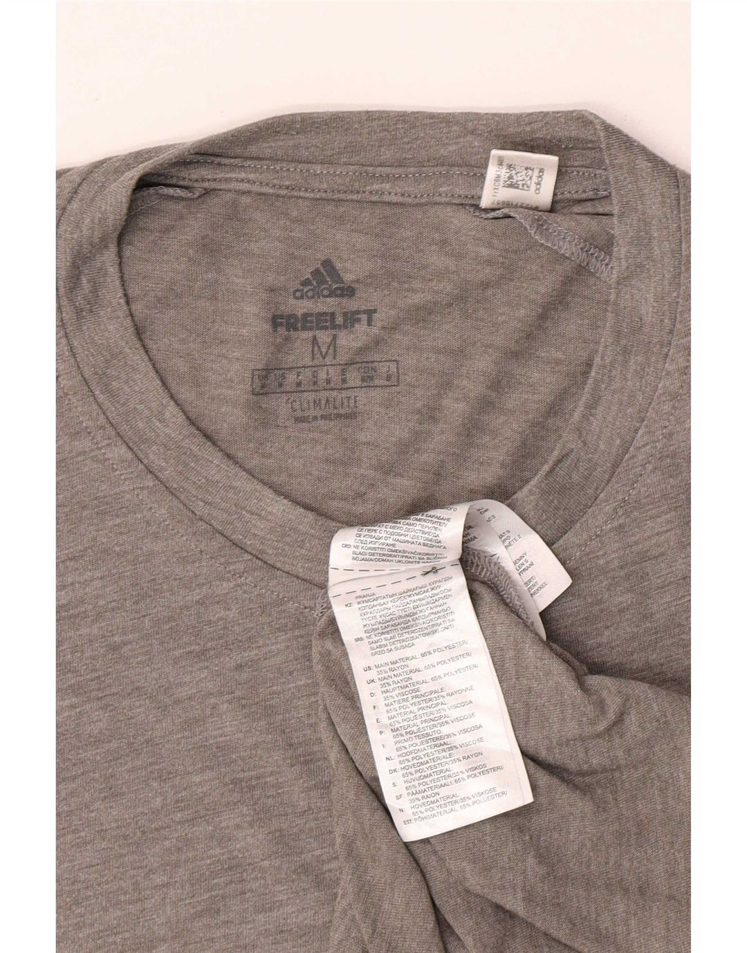 Tricou Adidas Climalite pentru bărbați Top Medium Gri Poliester