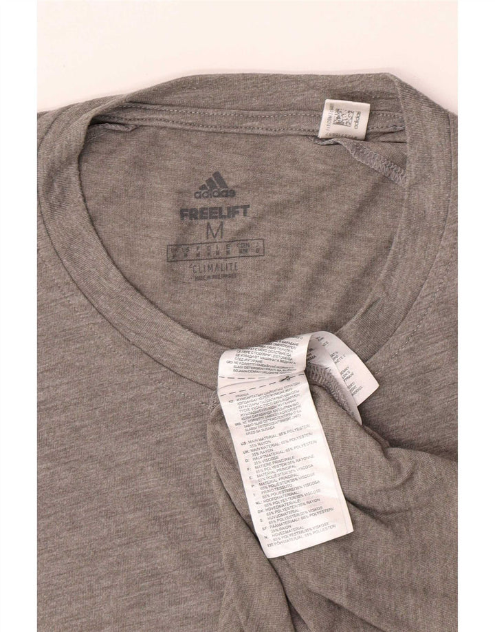 Tricou Adidas Climalite pentru bărbați Top Medium Gri Poliester