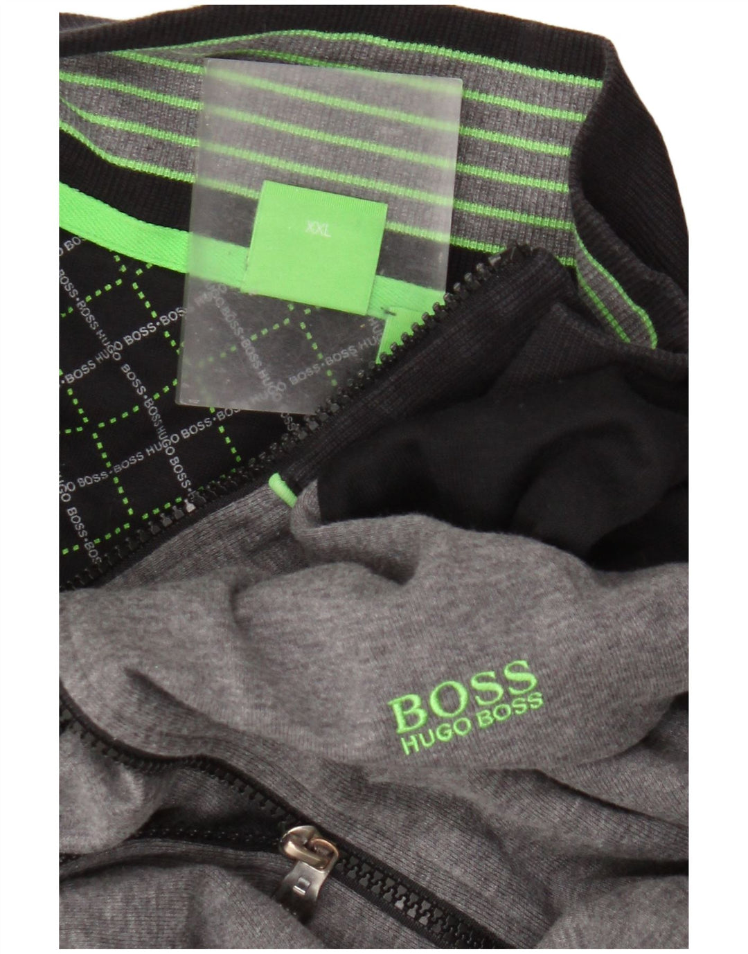 Jachetă de trening pentru bărbați Hugo Boss 2XL, gri, bloc de culoare