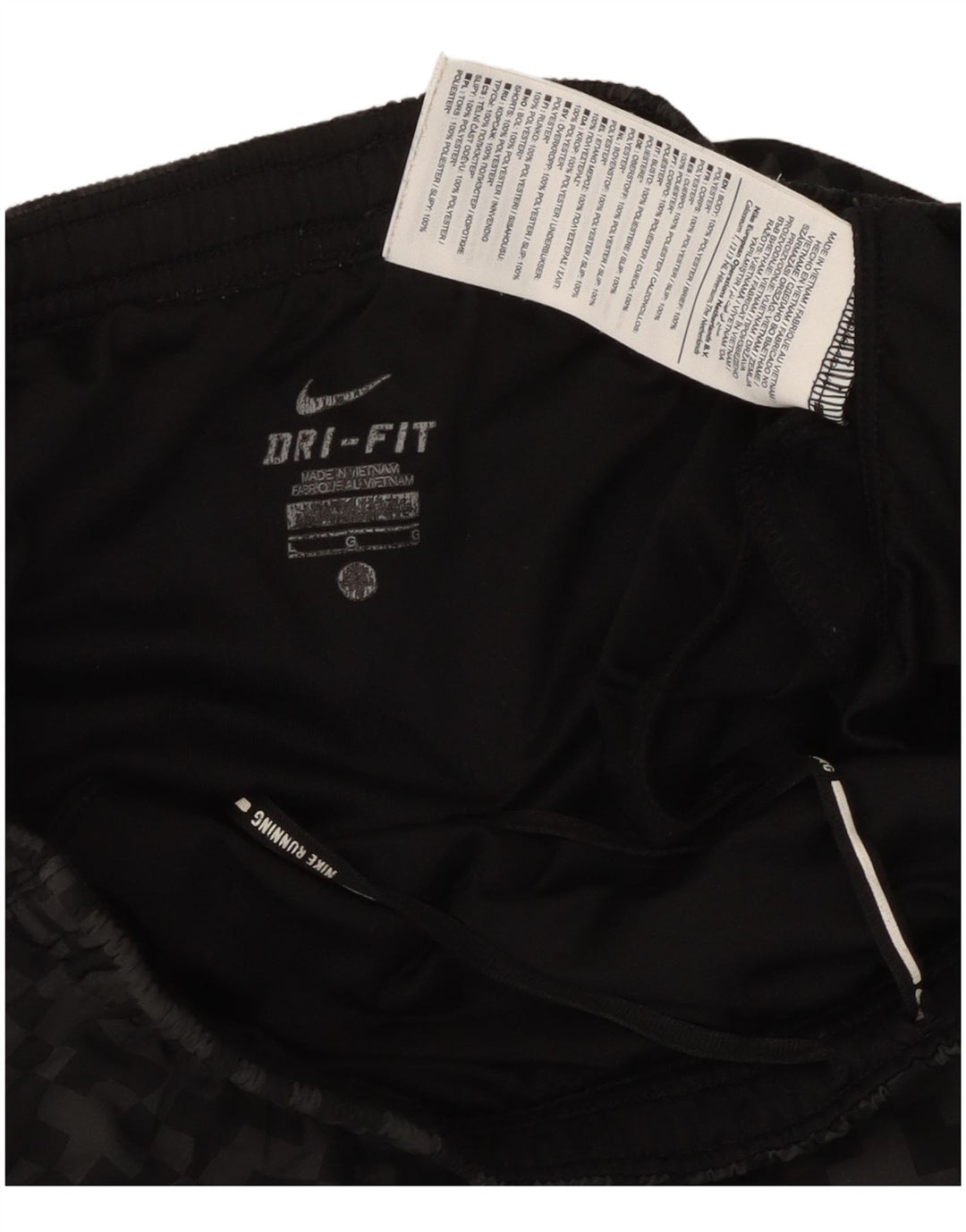 Pantaloni scurți sport Nike Dri Fit pentru bărbați, mari, negru, geometric, poliester