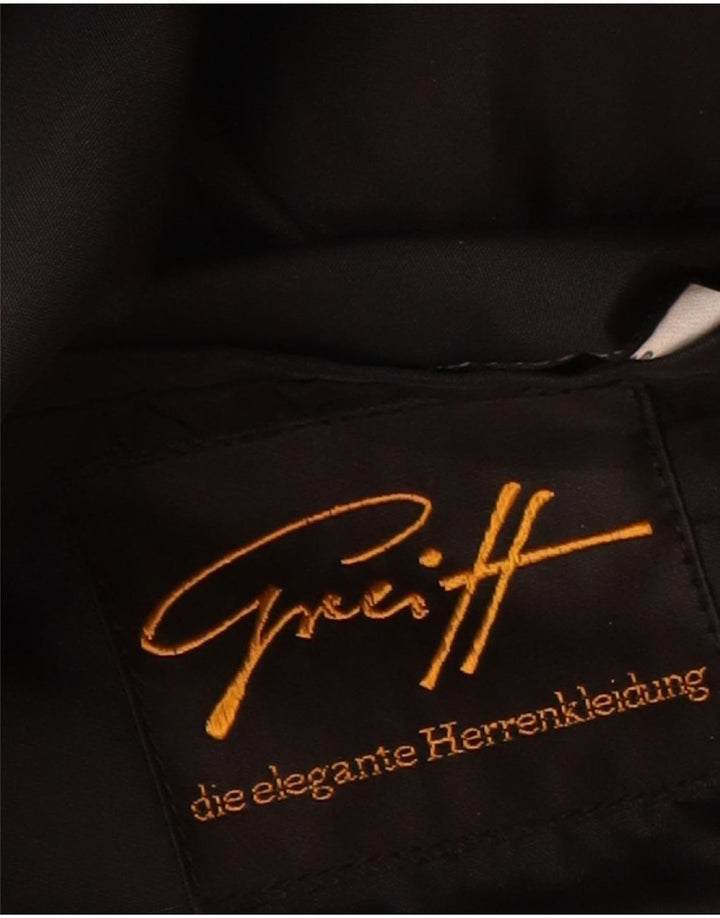 Jachetă vintage pentru bărbați cu 1 nasture EU 50, mare, neagră, lână nouă