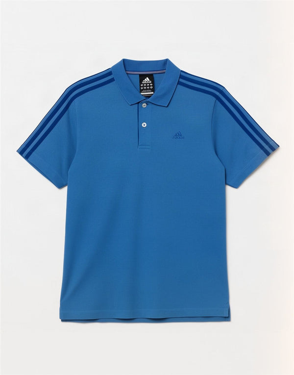 Tricou polo Adidas Clima 365 pentru bărbați, bumbac albastru mic