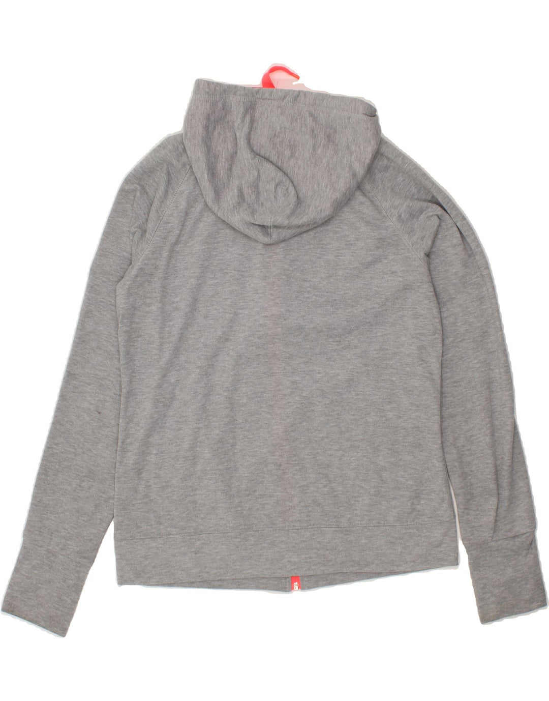 ADIDAS Womens Climalite Zip Hoodie Sweater UK 12/14 Medium Grey Polyester Vintage Adidas and Second-Hand Adidas from Messina Hembry 