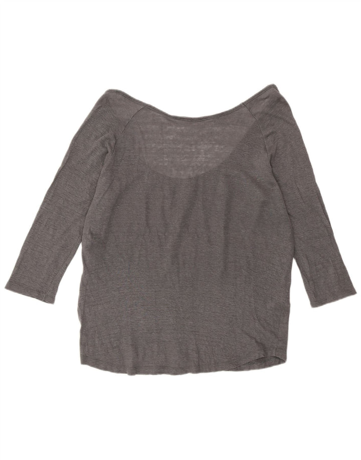 Top femeie Zara cu mâneci 3/4 UK 16 mare gri