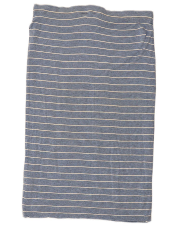 Fusta dreaptă Joules pentru femei UK 12 Medium W32 Blue Striped Viscose