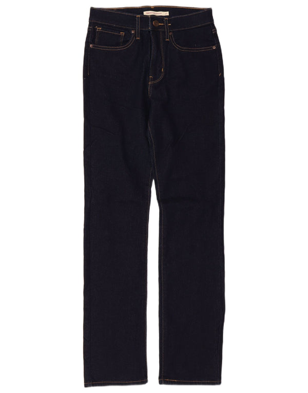 Blugi drepți cu talie mare 724 Levi's pentru femei L27 L30 bumbac bleumarin