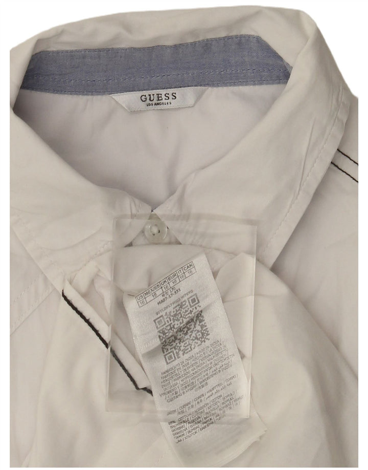 Cămașă Guess pentru femei UK 16, mare, alb, bumbac