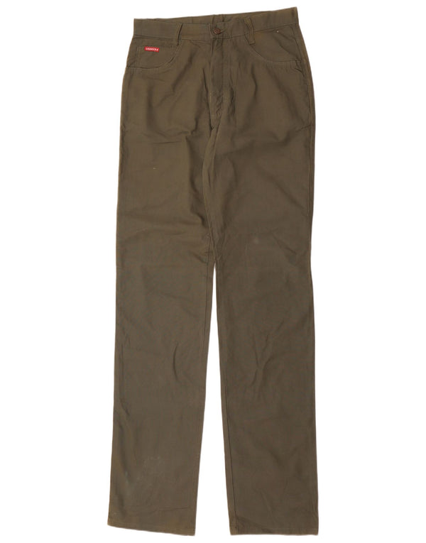 Carrera Mens Straight Casual Trousers IT 46 Small W30 L38 Khaki Cotton
