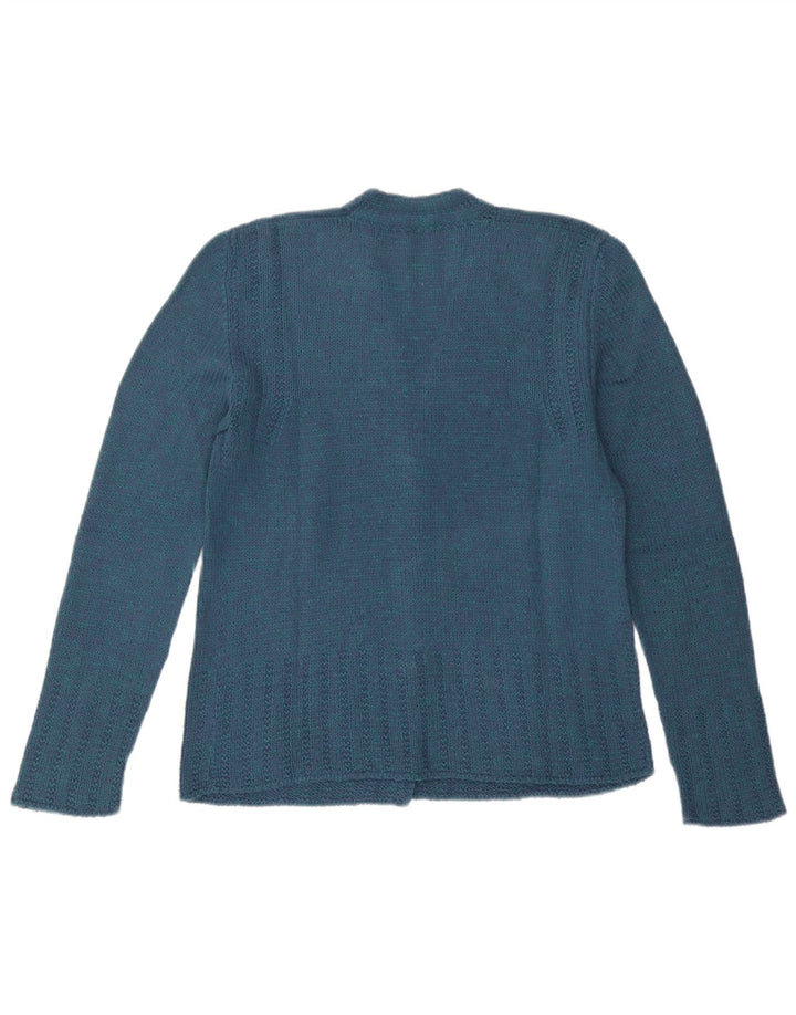 Pulover Cardigan Vintage pentru Damă UK 12 Medium Blue
