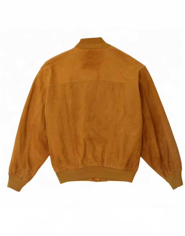 Bomber vintage pentru bărbați din piele intoarsa IT 56 3XL din piele bej