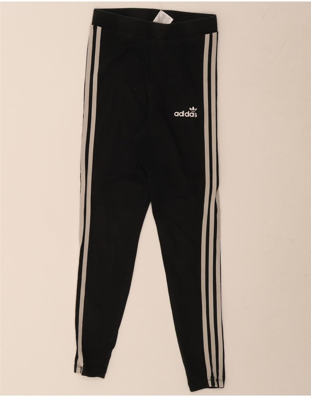 Leggings pentru femei Adidas UK 10 mic bumbac negru