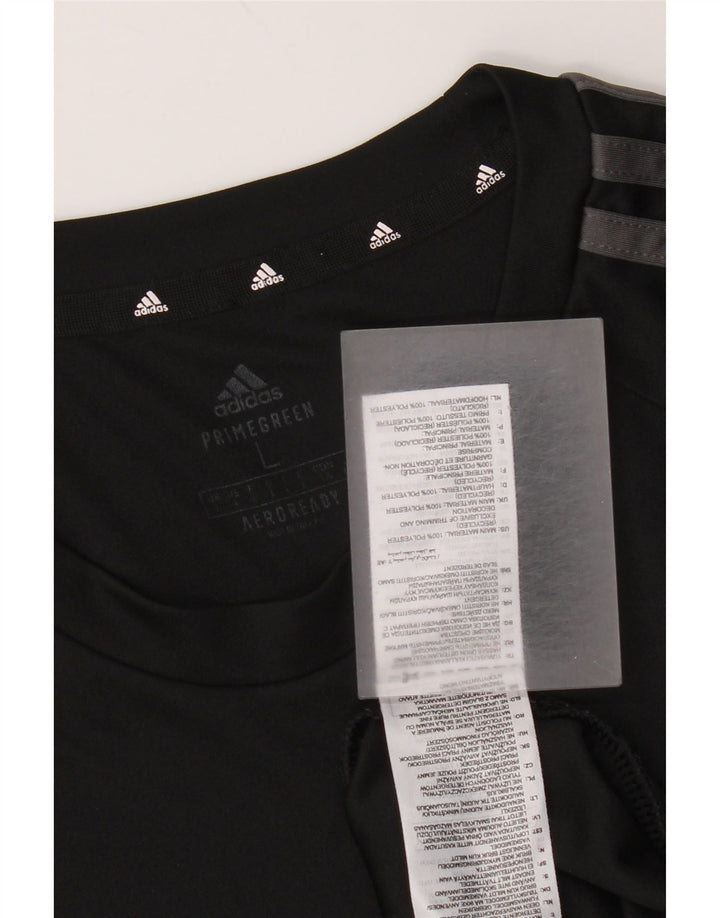 Tricou pentru bărbați Adidas Aeroready Top mare din poliester negru