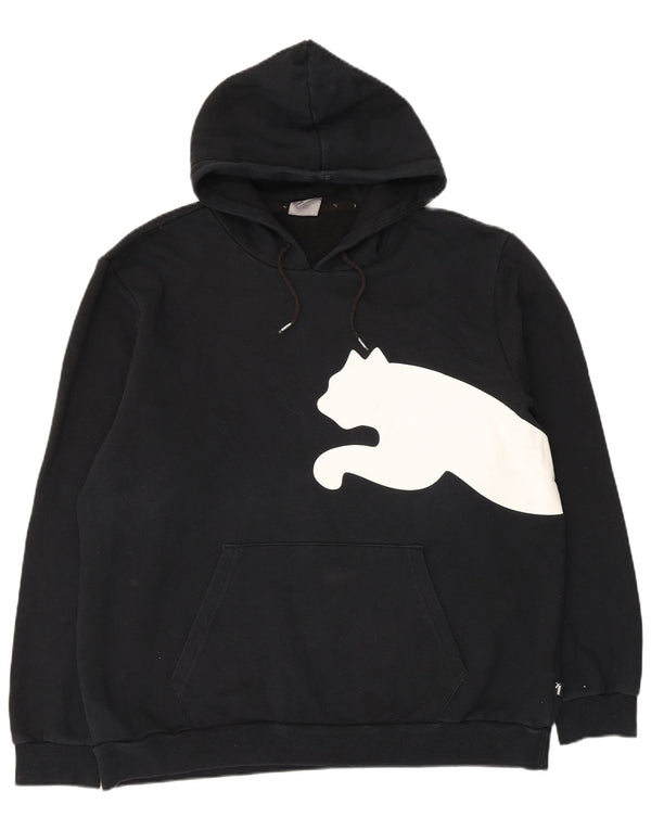 Puma Graphic Hoodie Jumper XL bumbac negru pentru bărbați