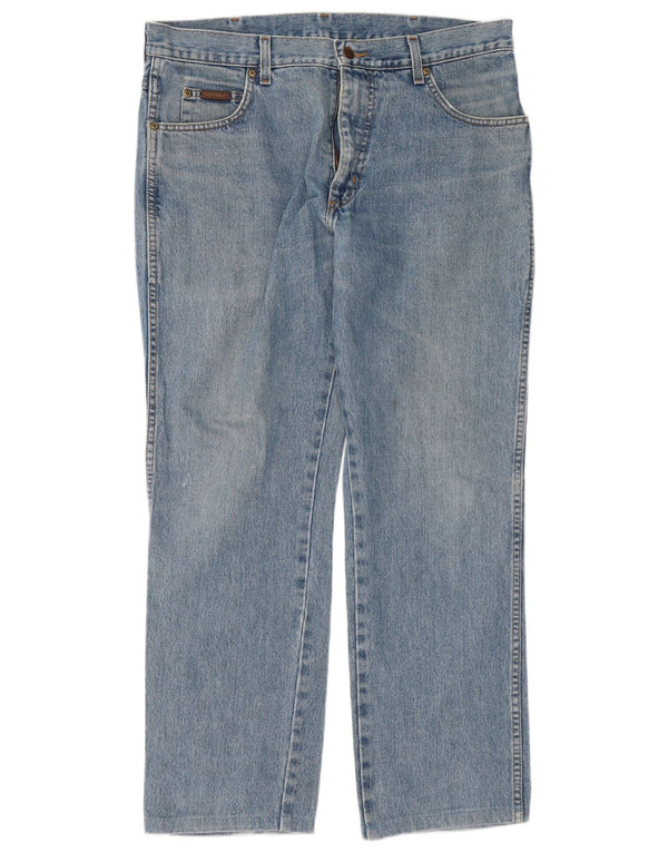 Blugi drepte pentru bărbați Wrangler Texas W35 L29 Bumbac albastru