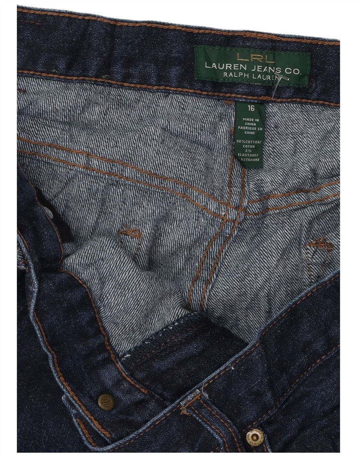 Jeans Capri RALPH LAUREN pentru femei US 16 2XL W38 L21 bleumarin bumbac