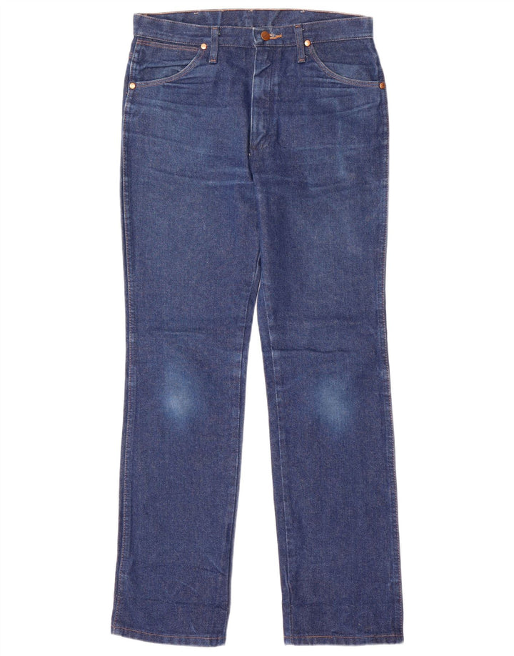 Blugi drepti pentru bărbați Wrangler W32 L32 Bumbac albastru
