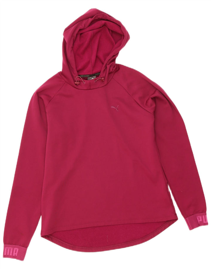 Pulover cu capota cu grafic Puma pentru femei UK 12 Poliester violet mediu
