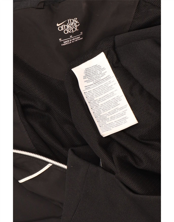 Jachetă bomber cu glugă NIKE pentru femei UK 14 Poliester mediu negru