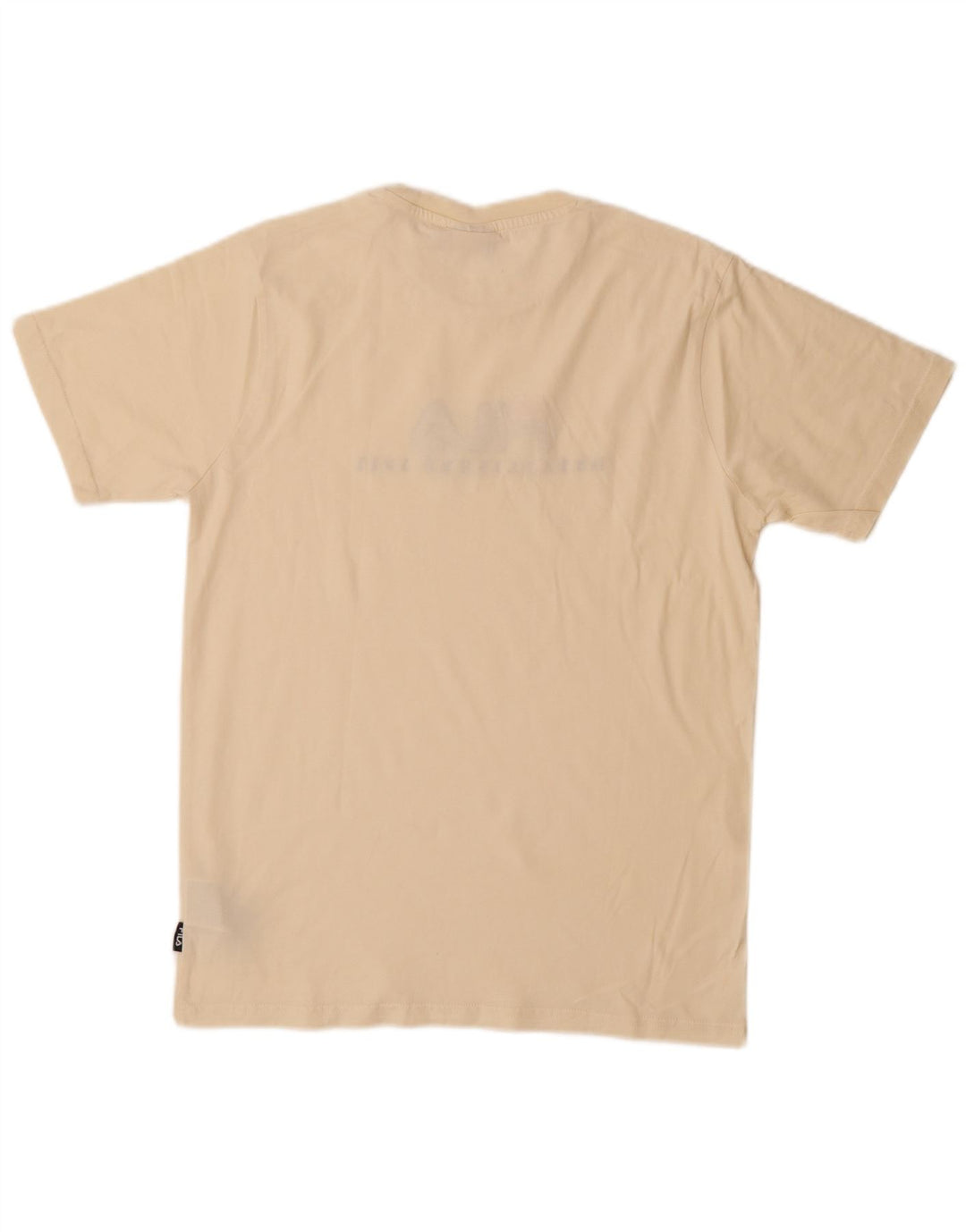 Tricou grafic Fila pentru bărbați Top mic, bej, bumbac