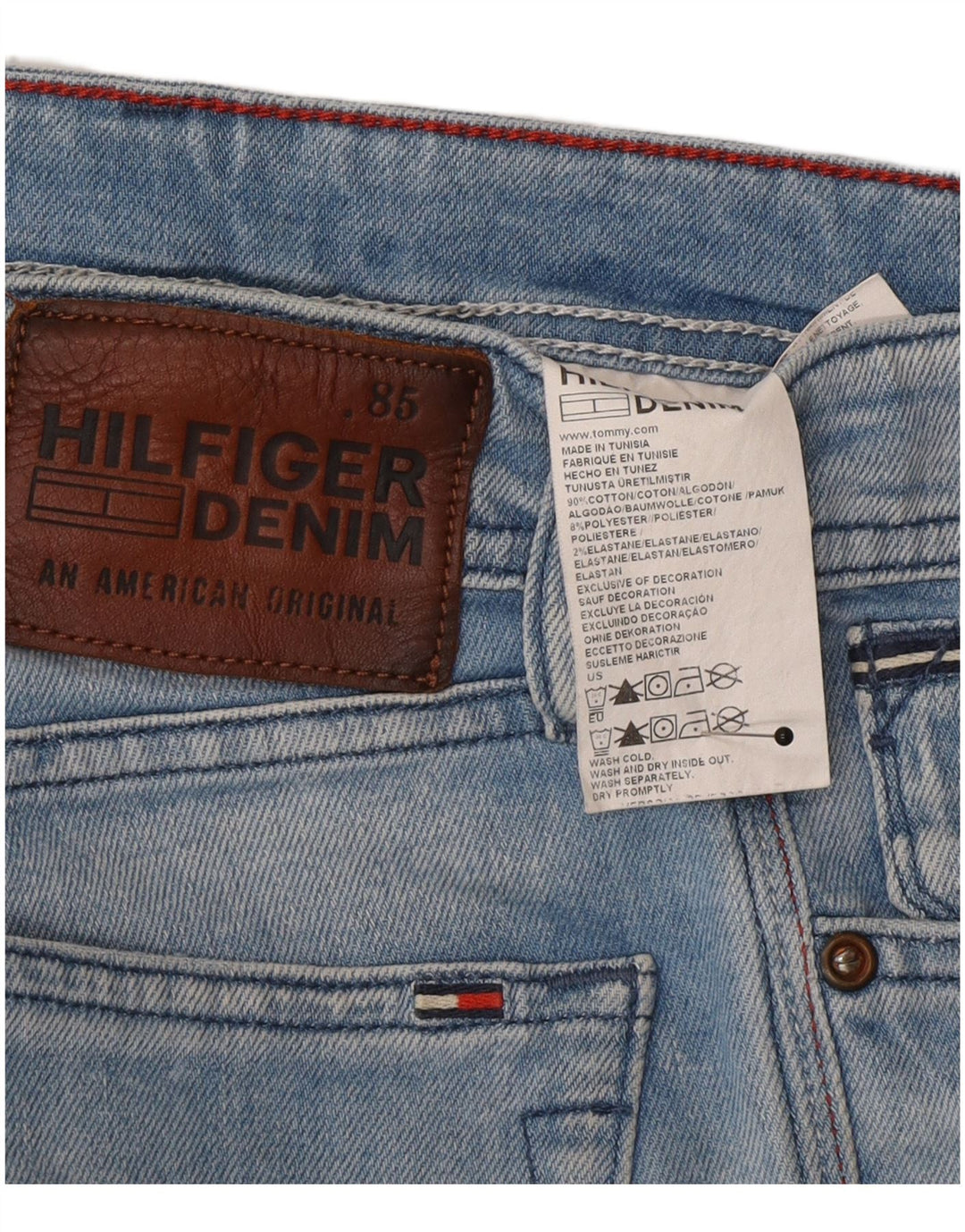 Blugi slim pentru femei Tommy Hilfiger W29 L32 bumbac albastru