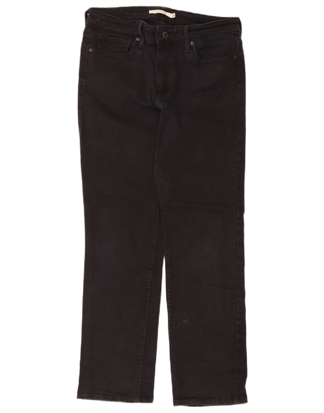 Blugi drepti 714 pentru femei Levi's W29 L30 bumbac negru