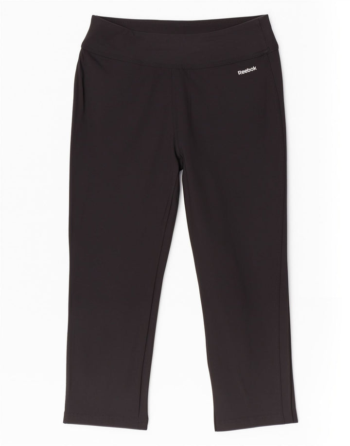 Pantaloni de trening Reebok Capri pentru femei UK 12 Medium Black