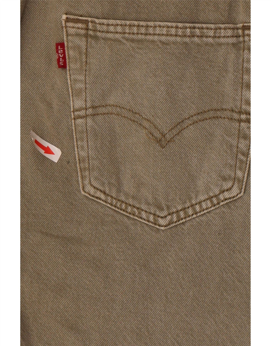 Pantaloni scurți Levi's 501 Denim W28 Small Kaki Bumbac