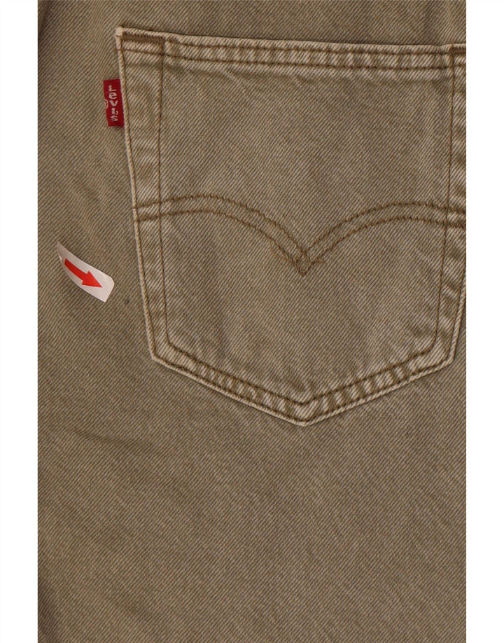 Pantaloni scurți Levi's 501 Denim W28 Small Kaki Bumbac