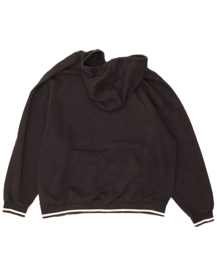 Pulover cu glugă cu grafic PUMA pentru femei UK 16, mare, negru, bumbac