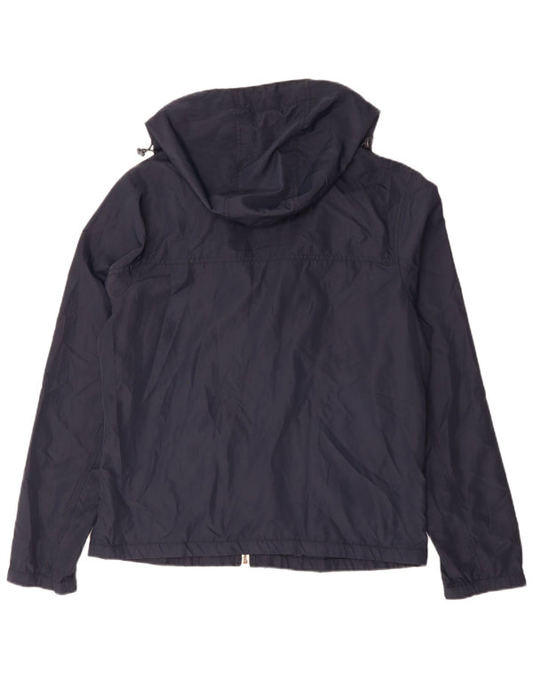 Jachetă de ploaie cu glugă pentru bărbați Hollister UK 42 XL poliester bleumarin