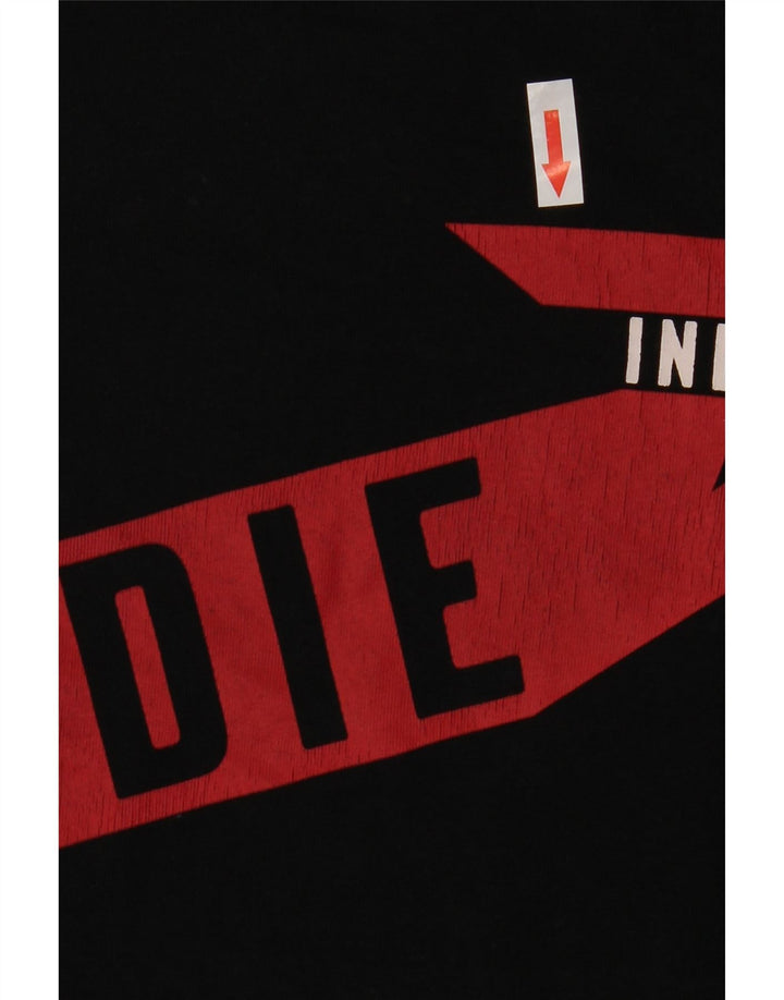 Tricou grafic pentru bărbați Diesel Top Mediu Negru Bumbac