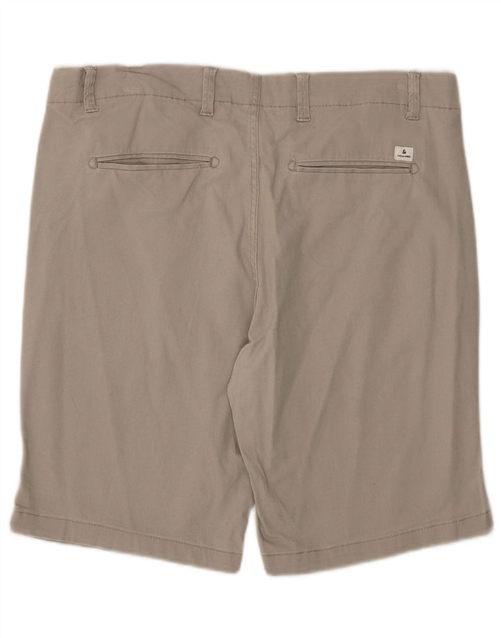 Pantaloni scurți chino obișnuiți pentru bărbați Jack & Jones XL W38 bumbac gri