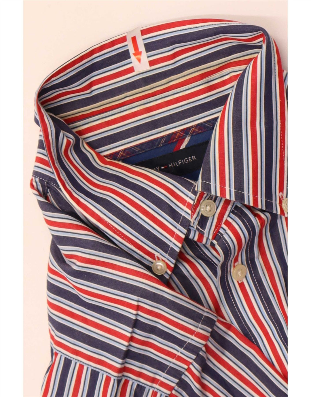 Cămașă pentru bărbați Tommy Hilfiger, bumbac cu dungi medii, multicolore