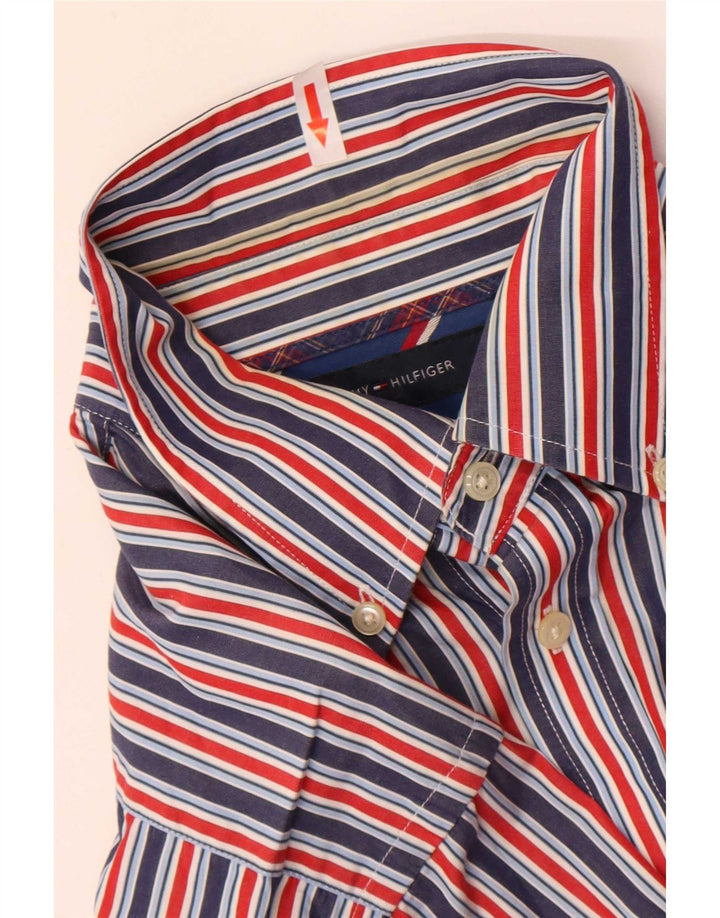 Cămașă pentru bărbați Tommy Hilfiger, bumbac cu dungi medii, multicolore