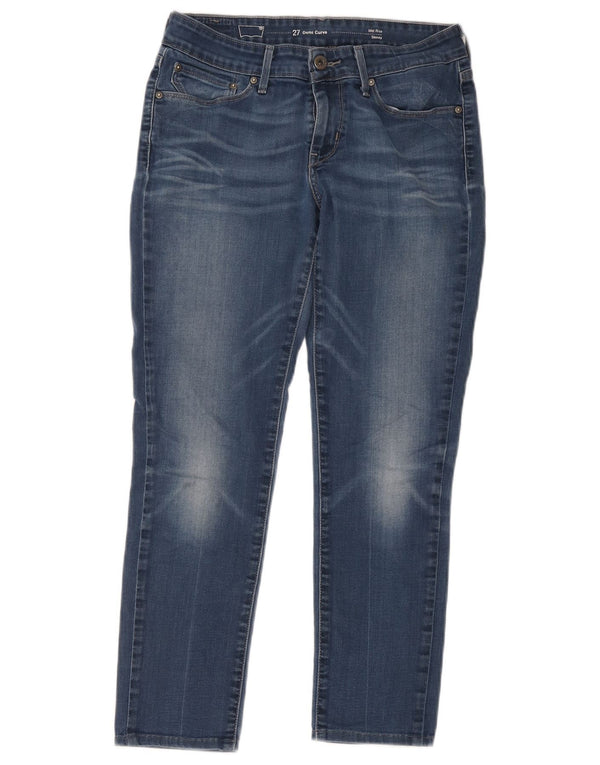 Blugi Skinny Demi Curve Crop pentru femei Levi's L27 L25 Bumbac albastru