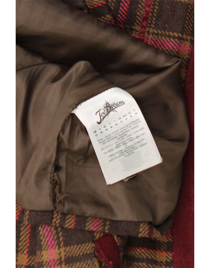 Fusta mini pentru femei JOE BROWNS UK 12 Medium W32 Brown Check Acrylic