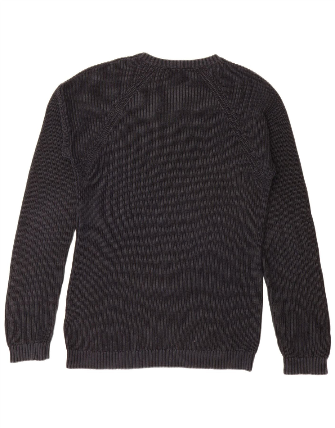 JACK & JONES Pulover pentru bărbați cu decolteu rotund din bumbac mediu albastru bleumarin