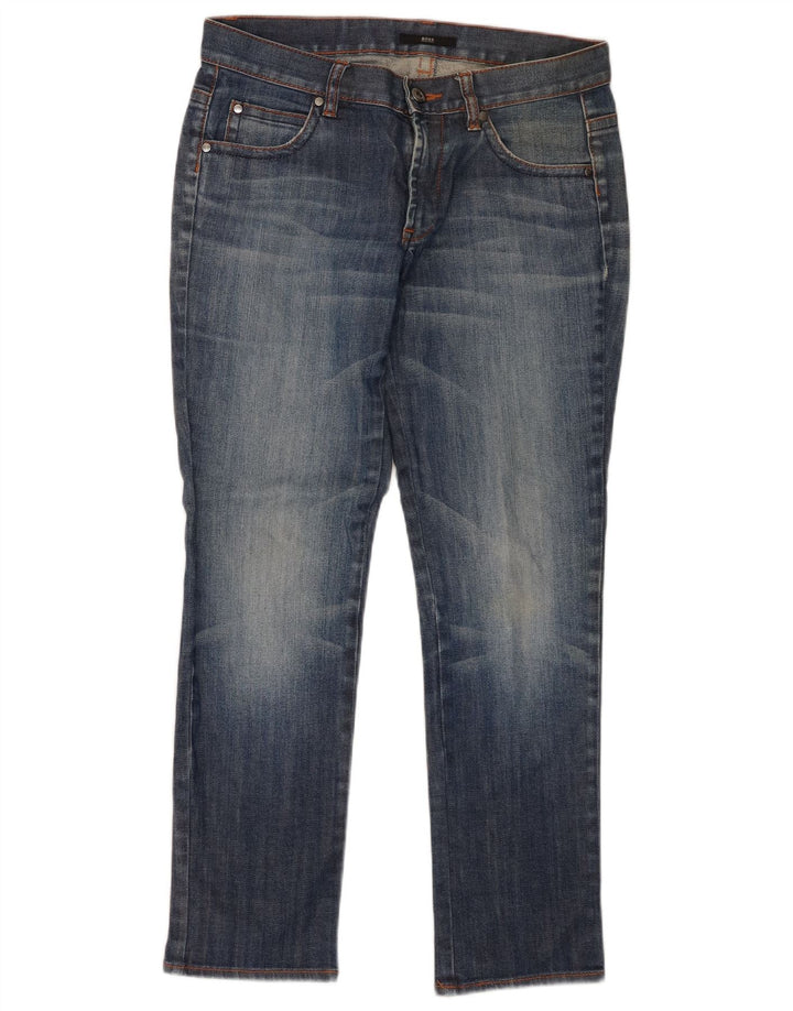 Blugi slim pentru femei Hugo Boss W29 L28 Albastru