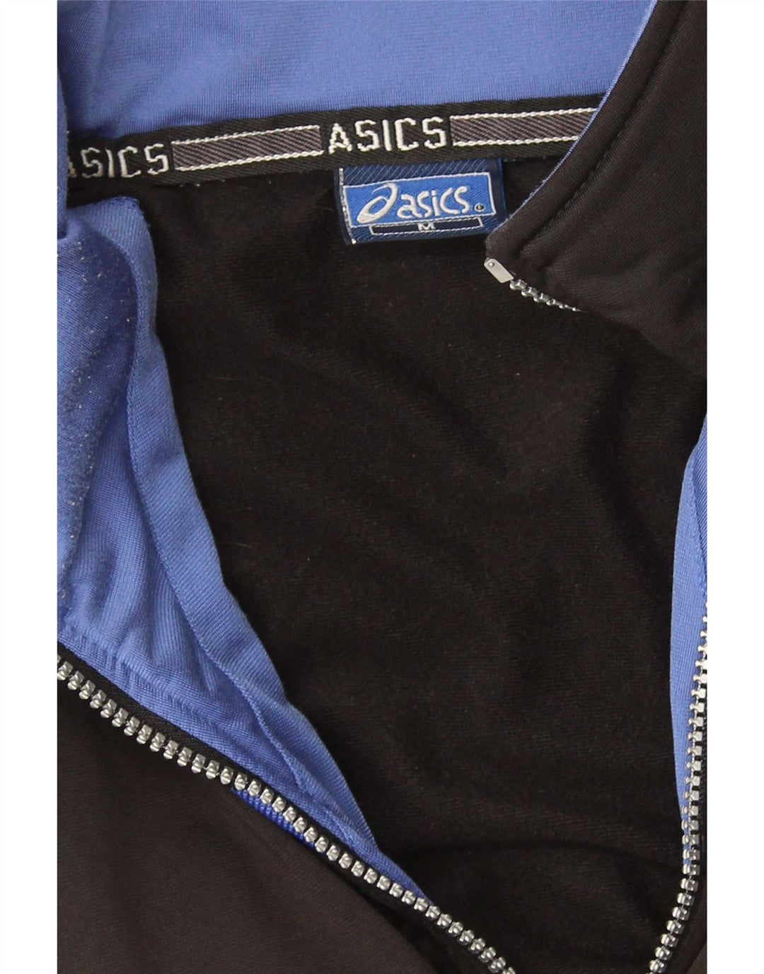Jachetă de top pentru trening grafic Asics pentru bărbați, mediu negru, bloc de culoare