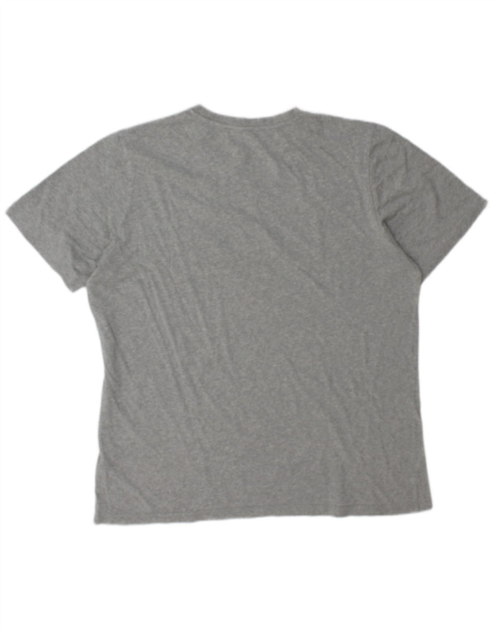 Tricou grafic pentru bărbați Adidas Top mare, gri bumbac