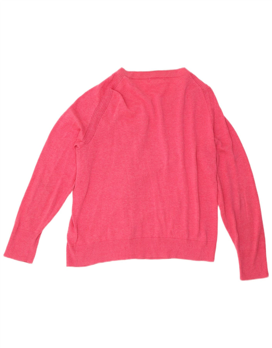 Pulover cardigan pentru femei White Stuff UK 16 mare bumbac roz