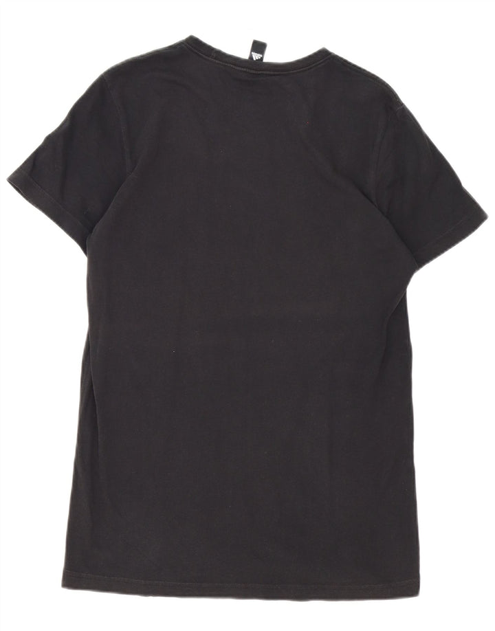 Tricou grafic Adidas pentru bărbați Top mediu negru bumbac