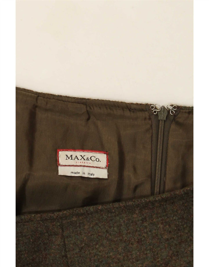 Max&Co. Fusta A-Line pentru femei W32 Kaki mare
