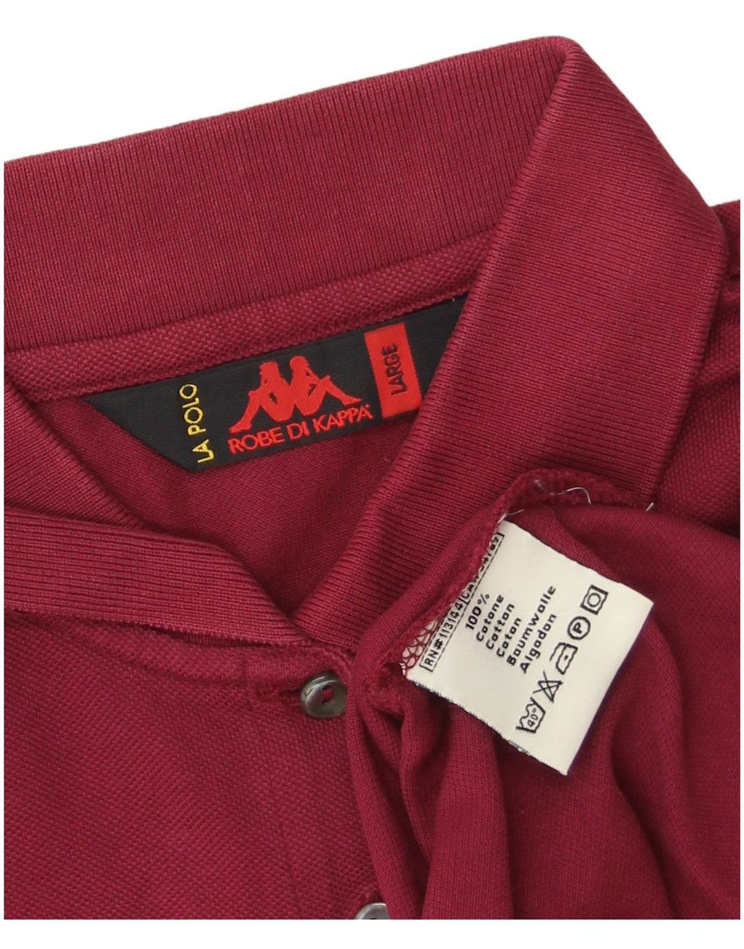 Cămașă polo Kappa pentru femei UK 16 mare, bumbac maro