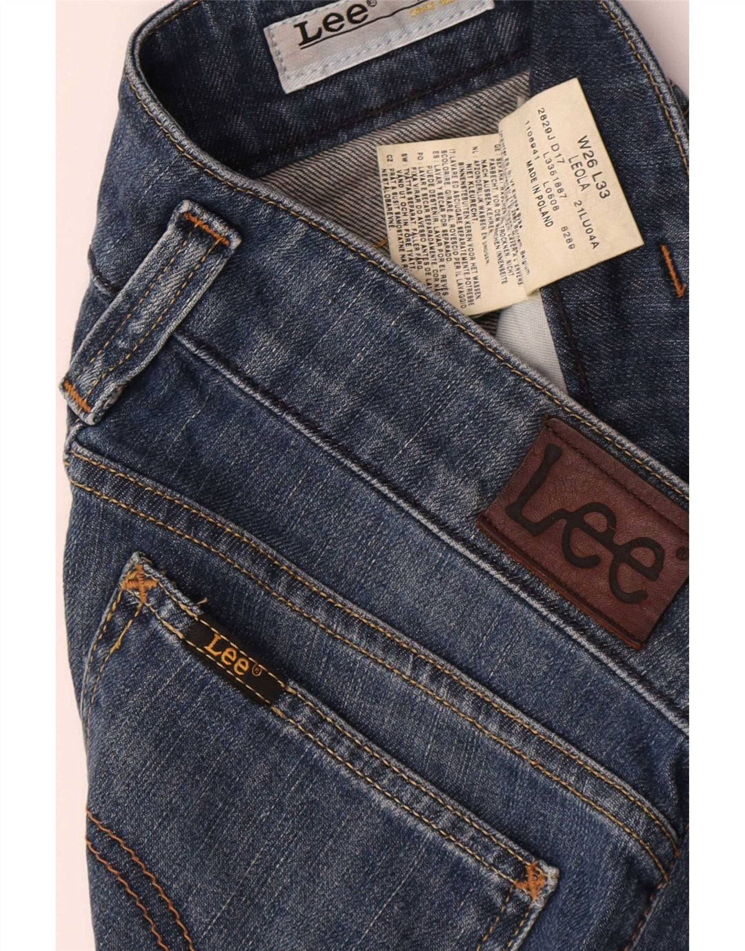 Blugi Lee Bootcut pentru femei W26 L28 Bumbac albastru